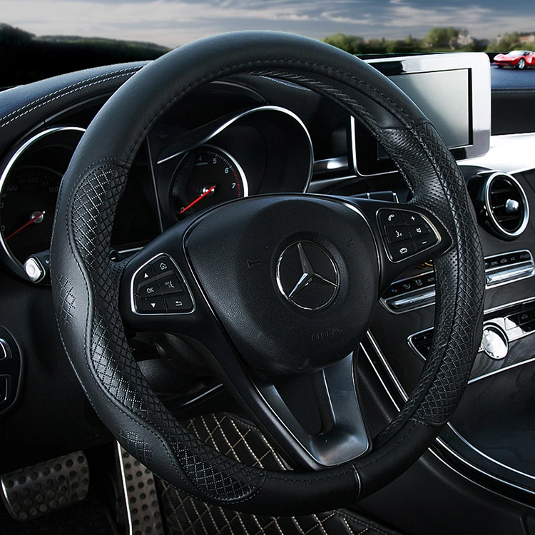 Genuine Leather Steering Wheel Cover